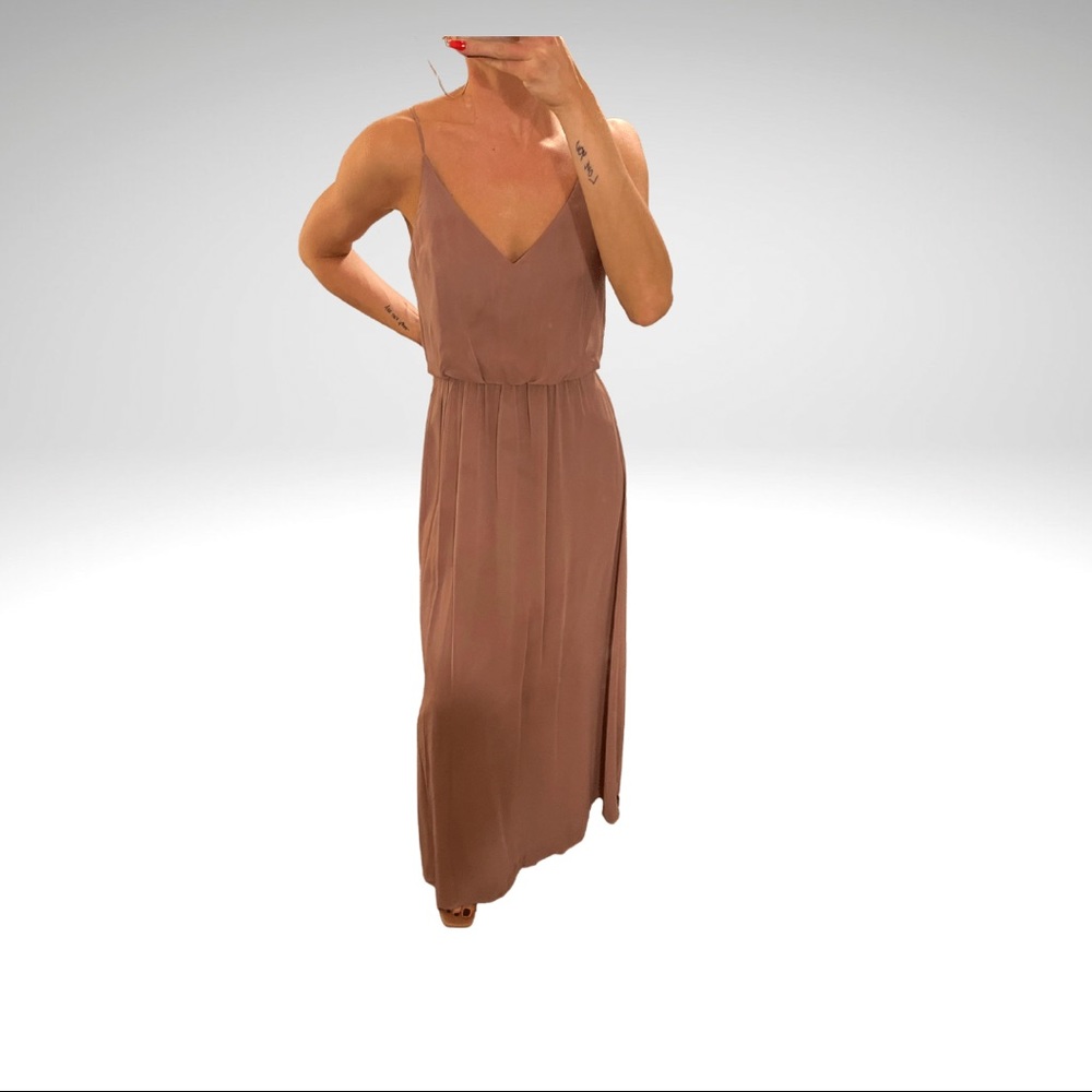WORN ONCE AfterSix Dessy Lux Chiffon Mauve Gown - Bridesmaids Dress (sienna)
